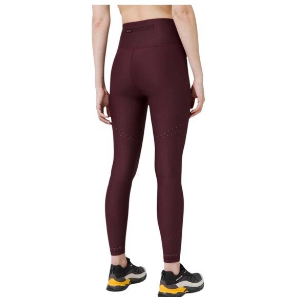 Lululemon Zoned In Tight Leggings 27" Garnet Maroon Plum Women's Size 8 - Picture 2 of 10